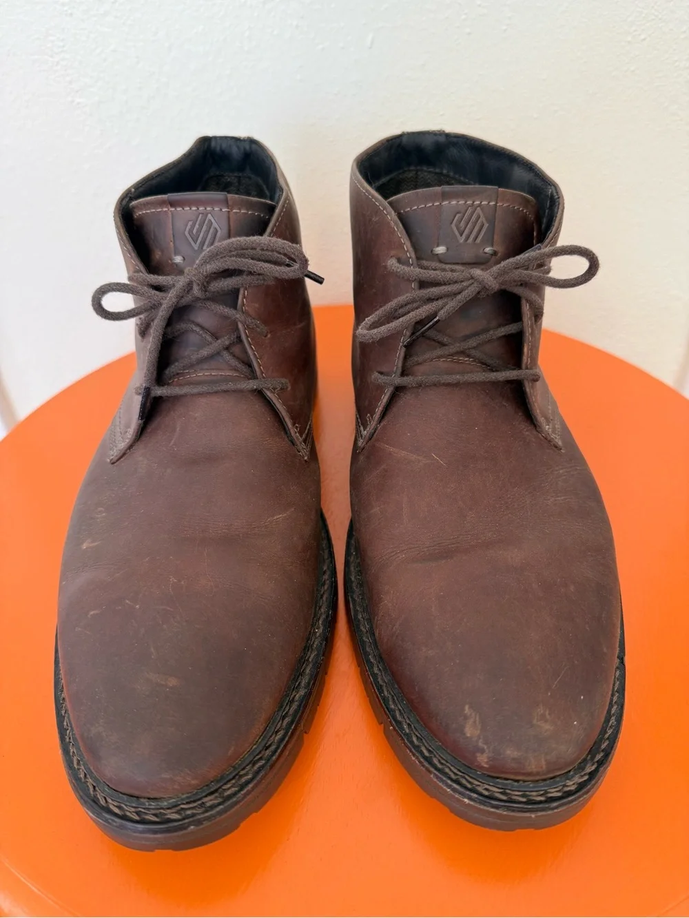 Johnston & Murphy Brown Leather Chukka Boots Lace-Up Men's Size 11